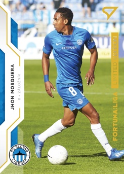 Jhon Mosquera Slovan Liberec SportZoo FORTUNA:LIGA 2020/21 Gold Limited /99 #81